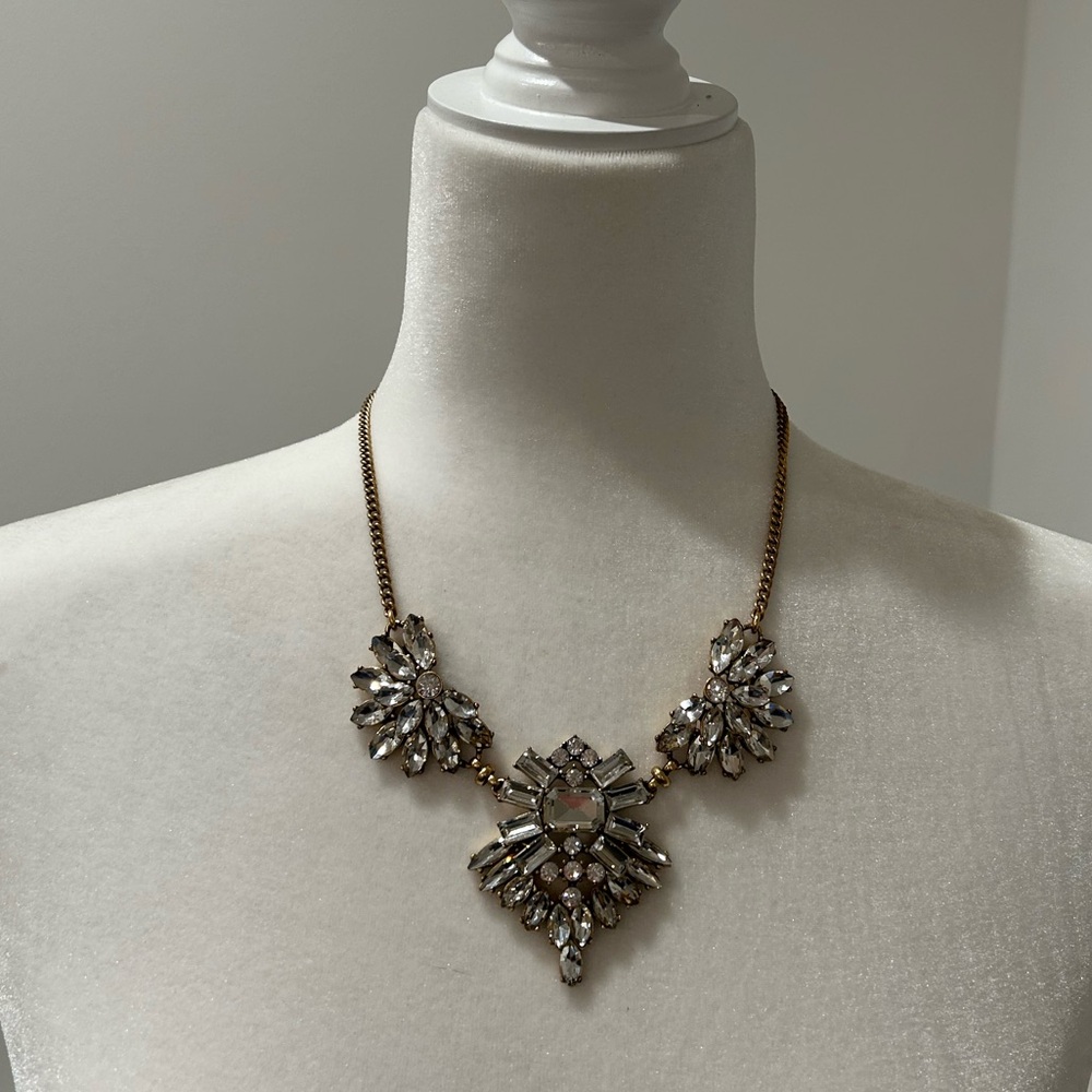 J. Crew Gold Rhinestone Necklace - Picture 11 of 12
